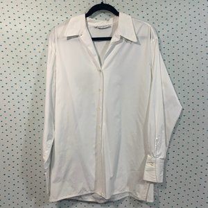 Anne Fontaine Classic White Button Up Dress Shirt